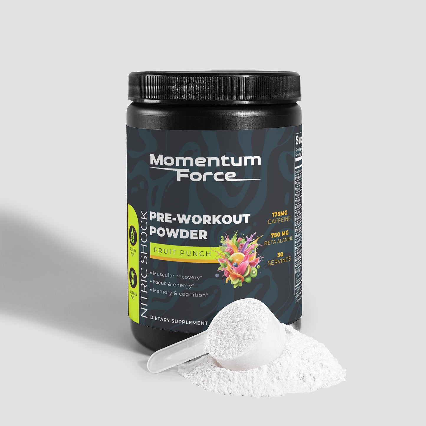 Nitric Shock Pre-Workout Powder (Fruit Punch)