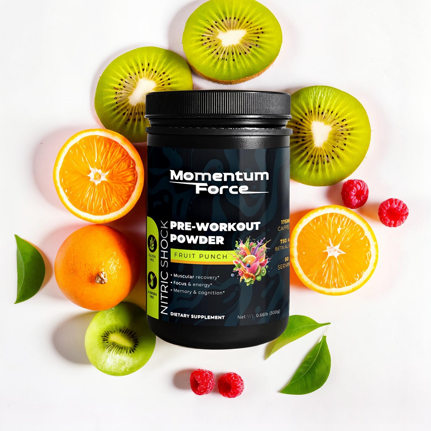 Nitric Shock Pre-Workout Powder (Fruit Punch)